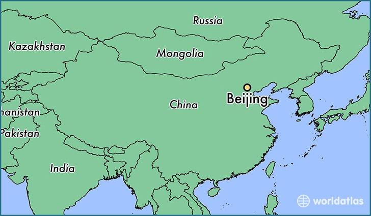 Pequim, China mapa