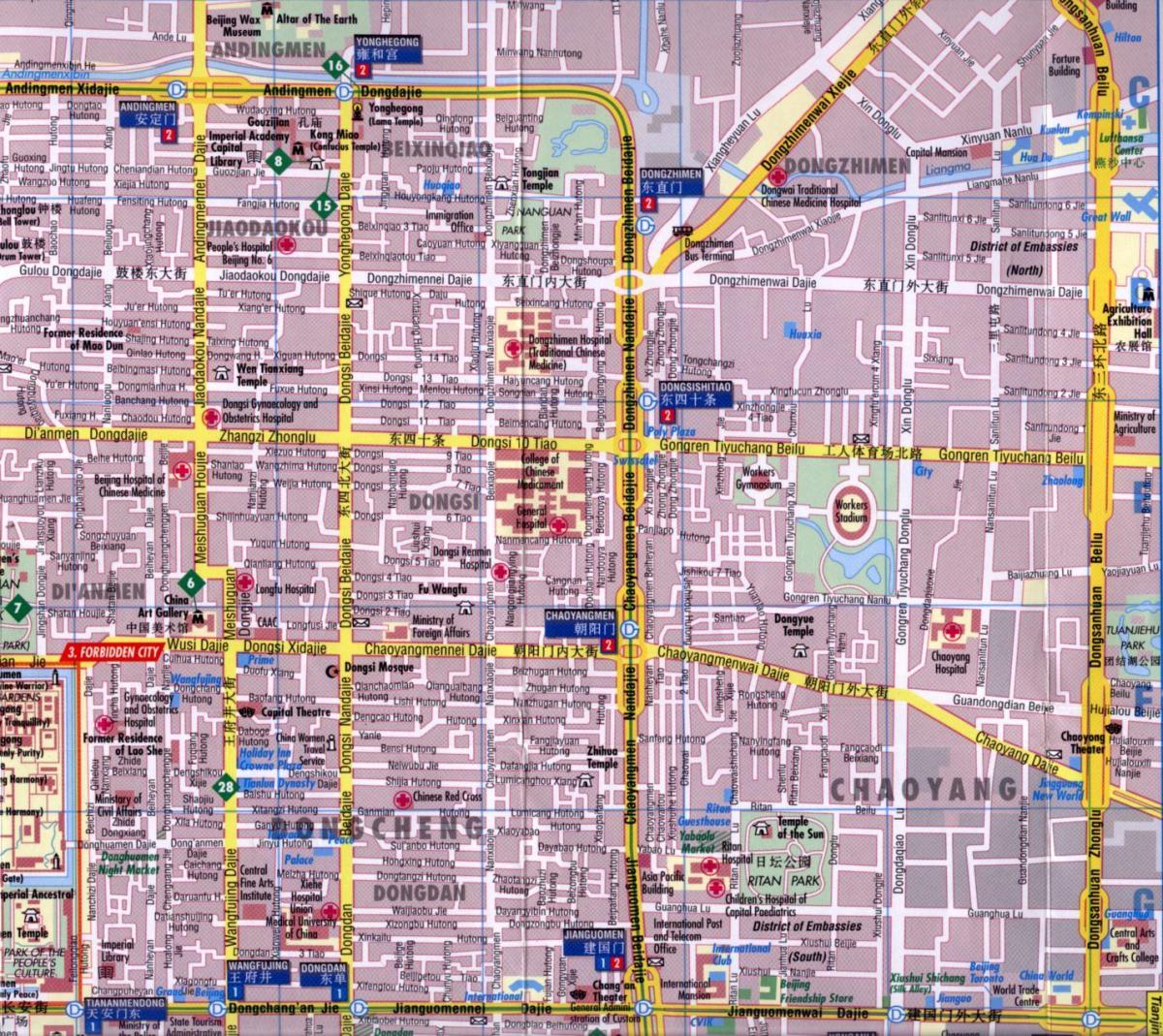 chaoyang district Beijing mapa