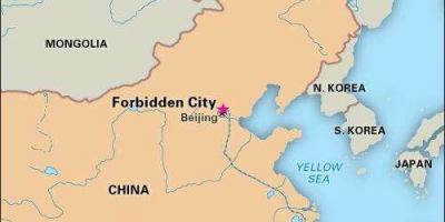 Cidade proibida da China mapa