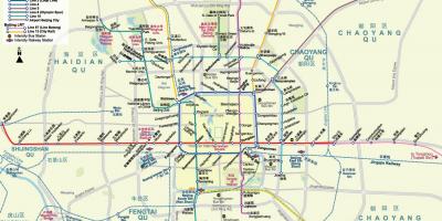 Mapa do metrô de pequim