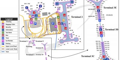 O aeroporto internacional de pequim mapa