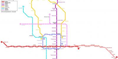 Mapa de Pequim, cidade subterrânea