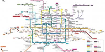 Mapa de Pequim estação de metro