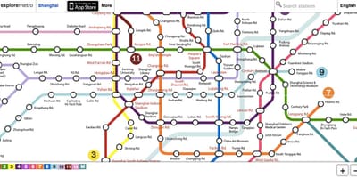 Explorar Pequim mapa do metropolitano