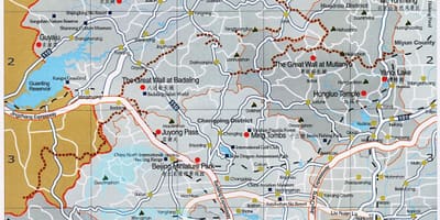 Mapa de Pequim de trânsito