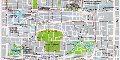 Mapa do templo do céu 