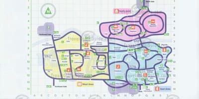 Mapa do jardim zoológico de Pequim